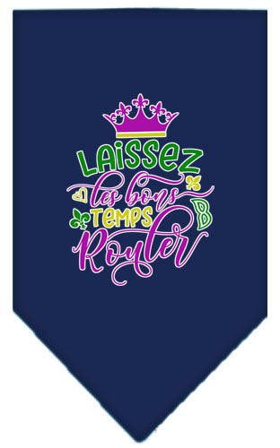 Pet and Dog Bandana Screen Printed, "Laissez Les Bons Temps Rouler"