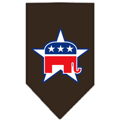 Dog Bandana Screen Printed,  "Republican"