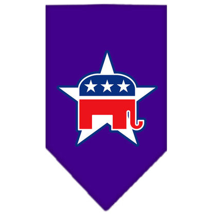 Dog Bandana Screen Printed,  "Republican"