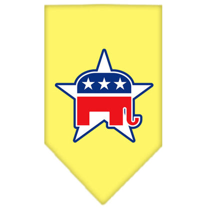 Dog Bandana Screen Printed,  "Republican"