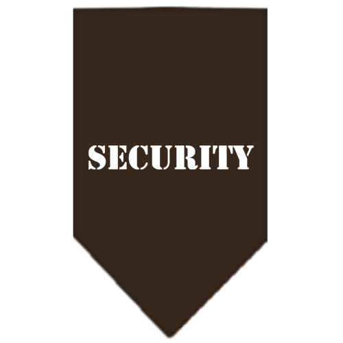Pet and Dog Bandana Screen Printed, "Security"