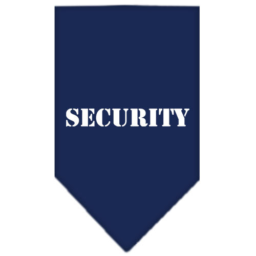 Pet and Dog Bandana Screen Printed, "Security"