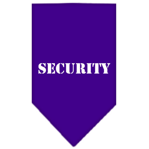 Pet and Dog Bandana Screen Printed, "Security"