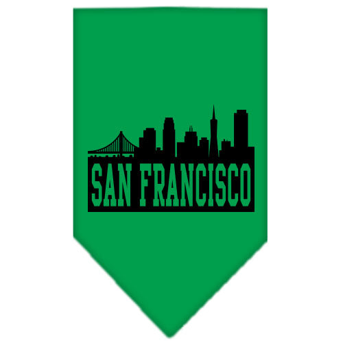 Pet and Dog Bandana Screen Printed, "San Francisco Skyline"