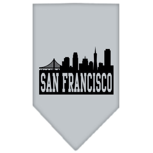 Pet and Dog Bandana Screen Printed, "San Francisco Skyline"