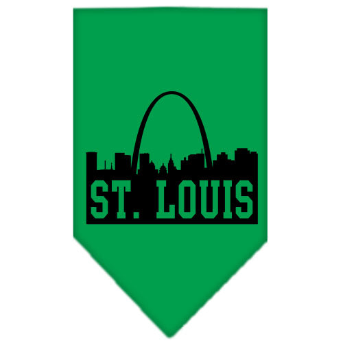 Pet and Dog Bandana Screen Printed, "St. Louis Skyline"