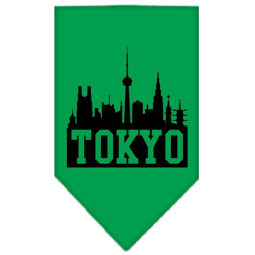 Pet and Dog Bandana Screen Printed, "Tokyo Skyline"