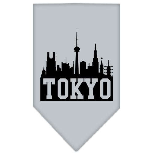 Pet and Dog Bandana Screen Printed, "Tokyo Skyline"