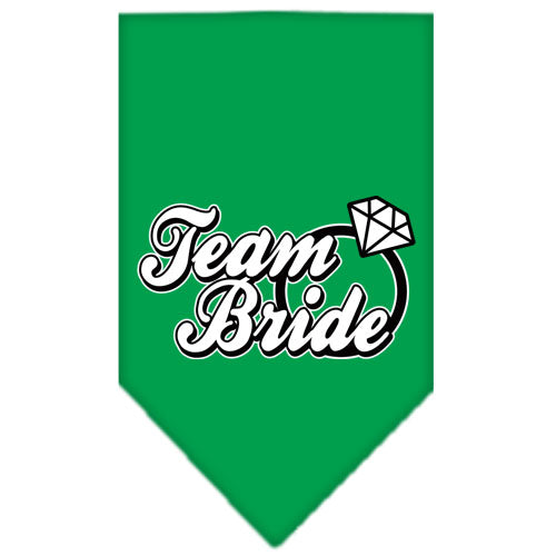 Pet and Dog Bandana Screen Printed, "Team Bride"