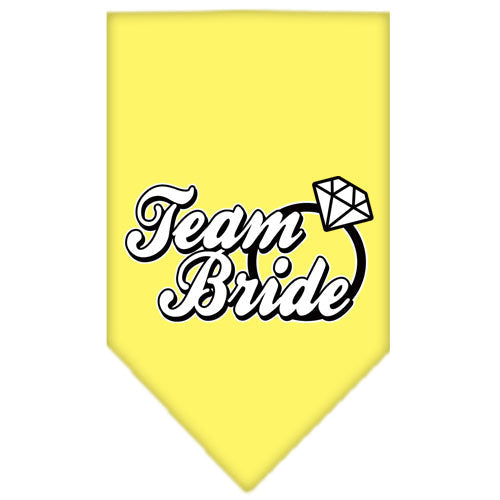 Pet and Dog Bandana Screen Printed, "Team Bride"