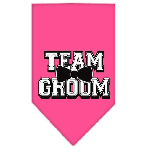 Pet and Dog Bandana Screen Printed, "Team Groom"