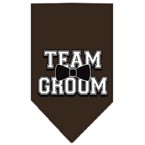Pet and Dog Bandana Screen Printed, "Team Groom"