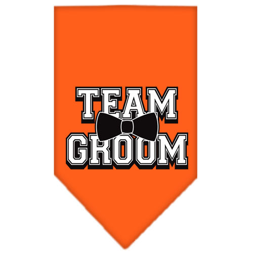 Pet and Dog Bandana Screen Printed, "Team Groom"