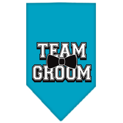 Pet and Dog Bandana Screen Printed, "Team Groom"