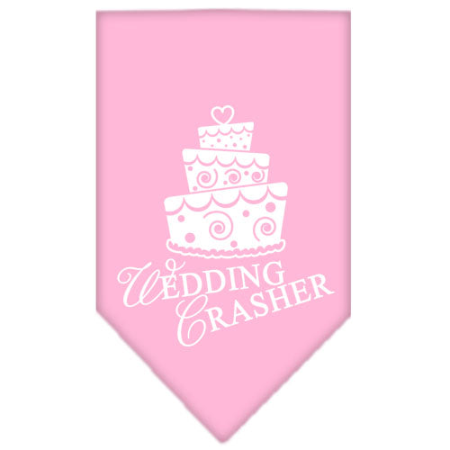 Pet and Dog Bandana Screen Printed, "Wedding Crasher"