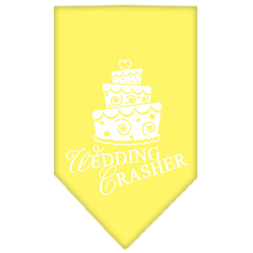 Pet and Dog Bandana Screen Printed, "Wedding Crasher"
