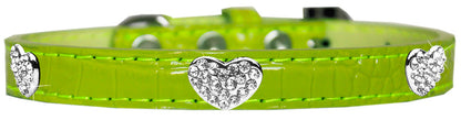 Dog, Puppy & Pet Designer Croc Collar, "Crystal Heart"