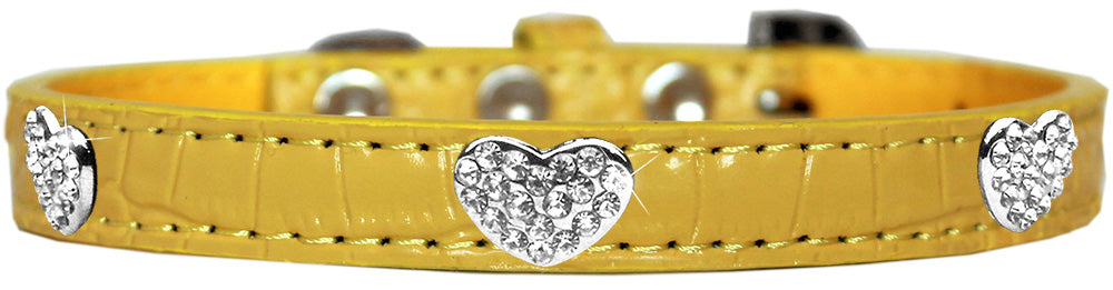 Dog, Puppy & Pet Designer Croc Collar, "Crystal Heart"