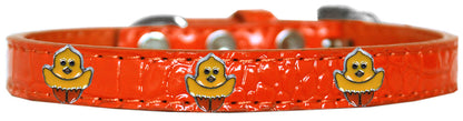 Dog, Puppy & Pet Designer Croc Widget Collar, "Chickadee"