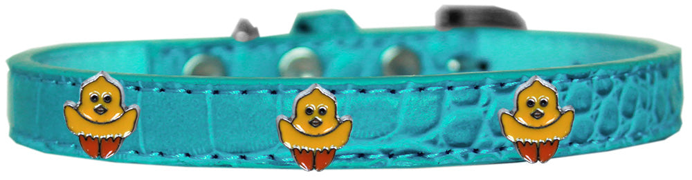 Dog, Puppy & Pet Designer Croc Widget Collar, "Chickadee"