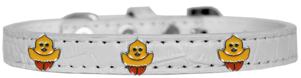 Dog, Puppy & Pet Designer Croc Widget Collar, "Chickadee"