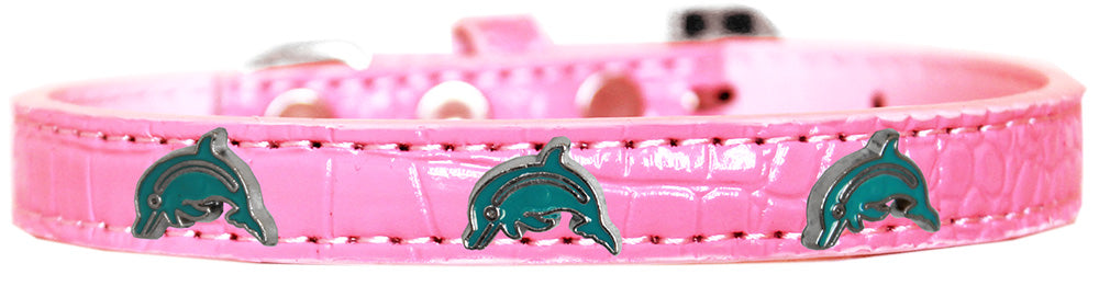 Collar con diseño de cocodrilo para perros, cachorros y mascotas, "Dolphins"