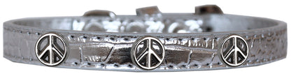 Dog, Puppy & Pet Designer Croc Widget Collar, "Peace Sign"