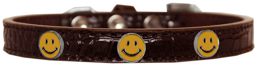 Collar con diseño de cocodrilo para perros, cachorros y mascotas, "Happy Face"