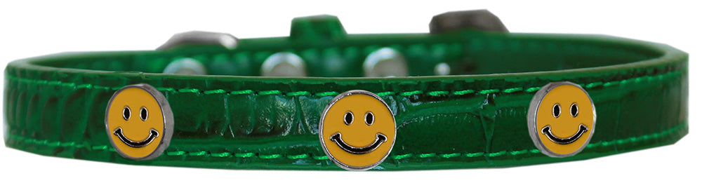 Collar con diseño de cocodrilo para perros, cachorros y mascotas, "Happy Face"