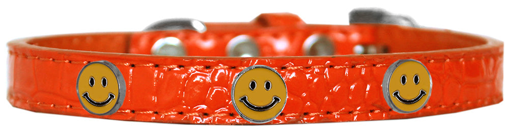 Collar con diseño de cocodrilo para perros, cachorros y mascotas, "Happy Face"