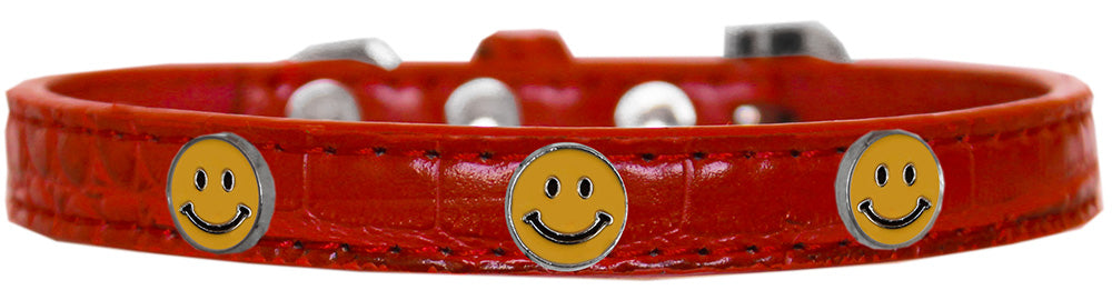 Collar con diseño de cocodrilo para perros, cachorros y mascotas, "Happy Face"