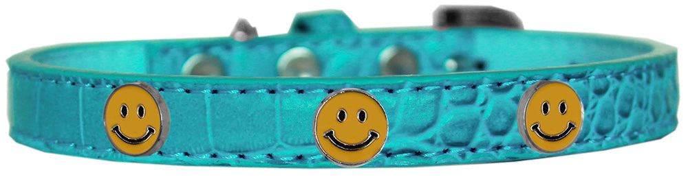 Collar con diseño de cocodrilo para perros, cachorros y mascotas, "Happy Face"