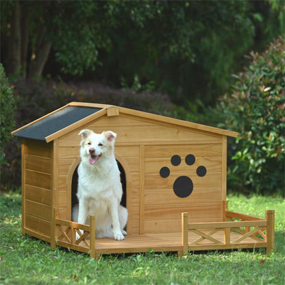 48" Wooden Dog House