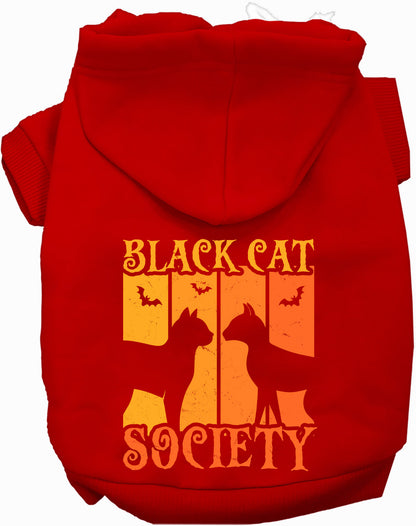Black Cat Society Halloween Pet Hoodie