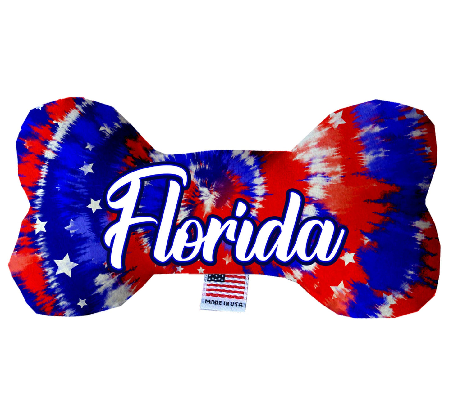 Pet & Dog Plush Bone Toys, "Florida State Options" (Available in different pattern options)