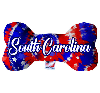 Pet & Dog Plush Bone Toys, "South Carolina State Options" (Available in different pattern options)