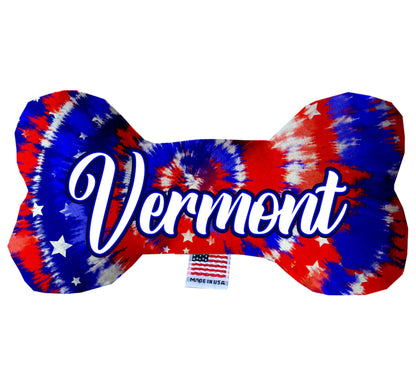 Pet & Dog Plush Bone Toys, "Vermont State Options" (Available in different pattern options)