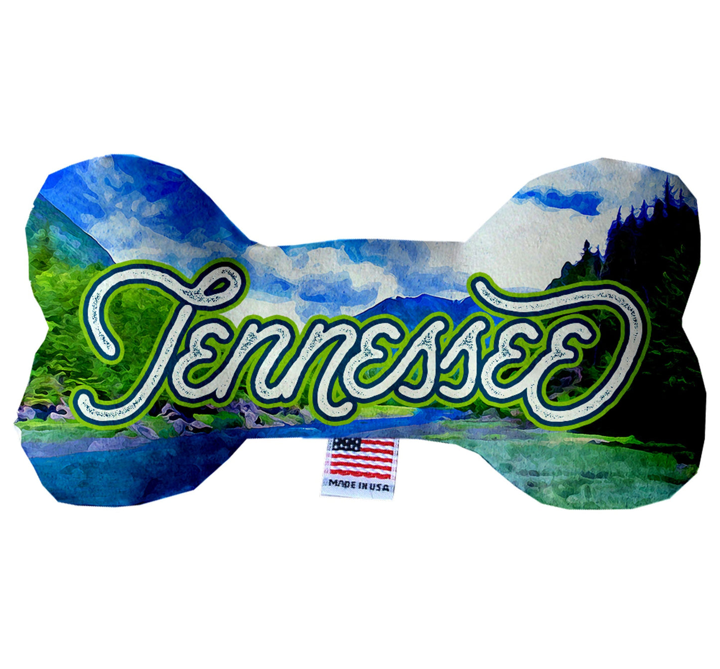 Pet & Dog Plush Bone Toys, "Tennessee State Options" (Available in different pattern options)