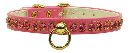 Collar para perros, cachorros y mascotas, "Petite Rhinestone"