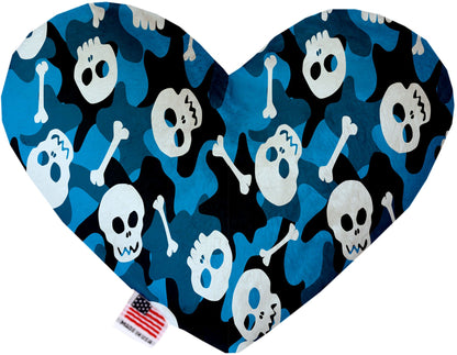 Juguete de peluche en forma de corazón o hueso para mascotas y perros, "Grupo Calaveras" (¡Disponible en diferentes tamaños y 12 opciones de patrones diferentes!)