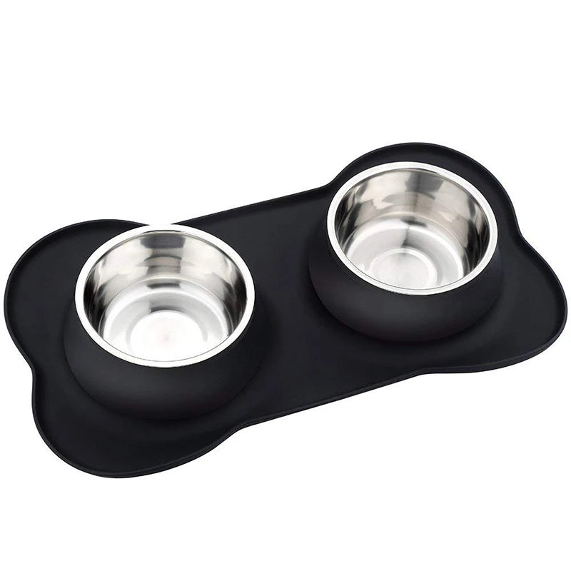 Benepaw Stainless Steel Anti-slip Double Feeding & Drinking Water Bowl