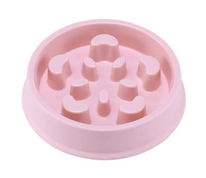 Triangle Slow Eating Pet Training Feeding Bowl (Avoid Choking)