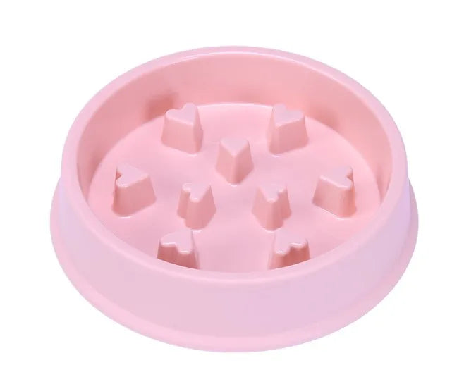 Triangle Slow Eating Pet Training Feeding Bowl (Avoid Choking)