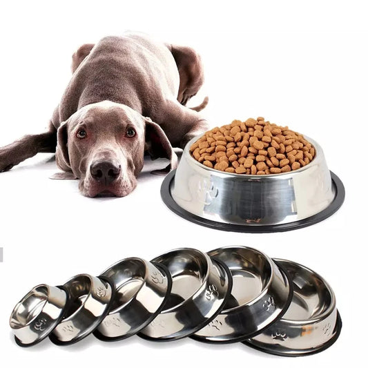 SUPREPET Stainless Steel Non-Slip Pet Feeding Bowl (Anti-Fall & Anti-Bite)