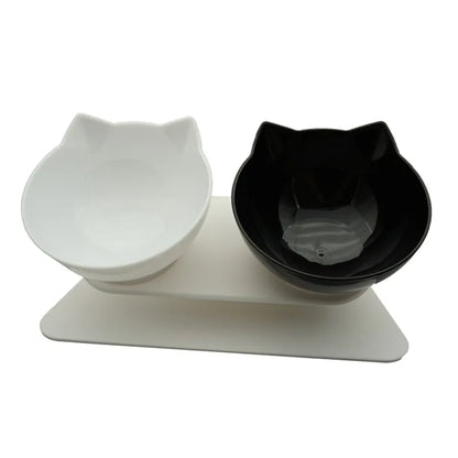 Non-Slip Double Feeding & Water Bowl With Stand