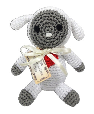 Fleece The Lamb Crocheted Knit Knack Pet Toy