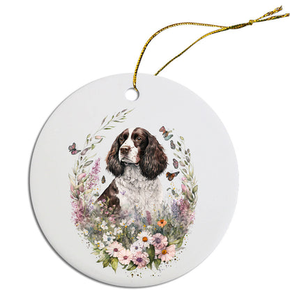 Adorno navideño de raza de perro: "Springer Spaniel inglés"