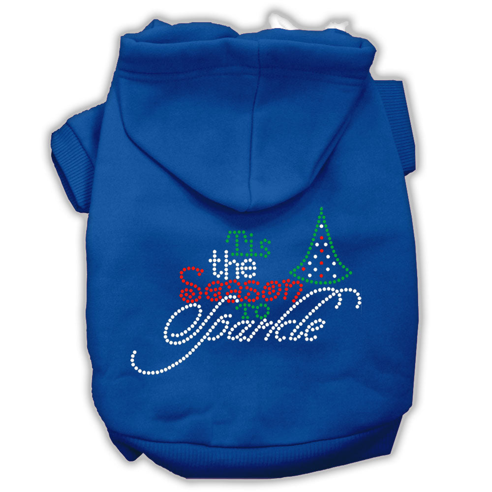 Christmas Pet, Dog & Cat Hoodie Rhinestone, "Tis The Season To Sparkle"