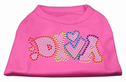 Camiseta para perros y gatos con diamantes de imitación, "Technicolor Diva"