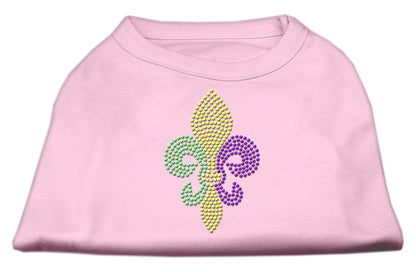 Pet Dog & Cat Shirt Rhinestone, "Mardi Gras Fleur De Lis"